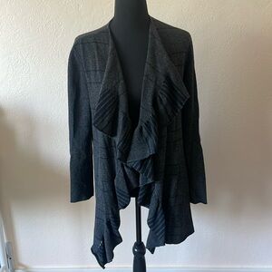 EUC EILEEN FISHER ITALIAN YARN WATERFALL CARDIGAN SIZE SMALL